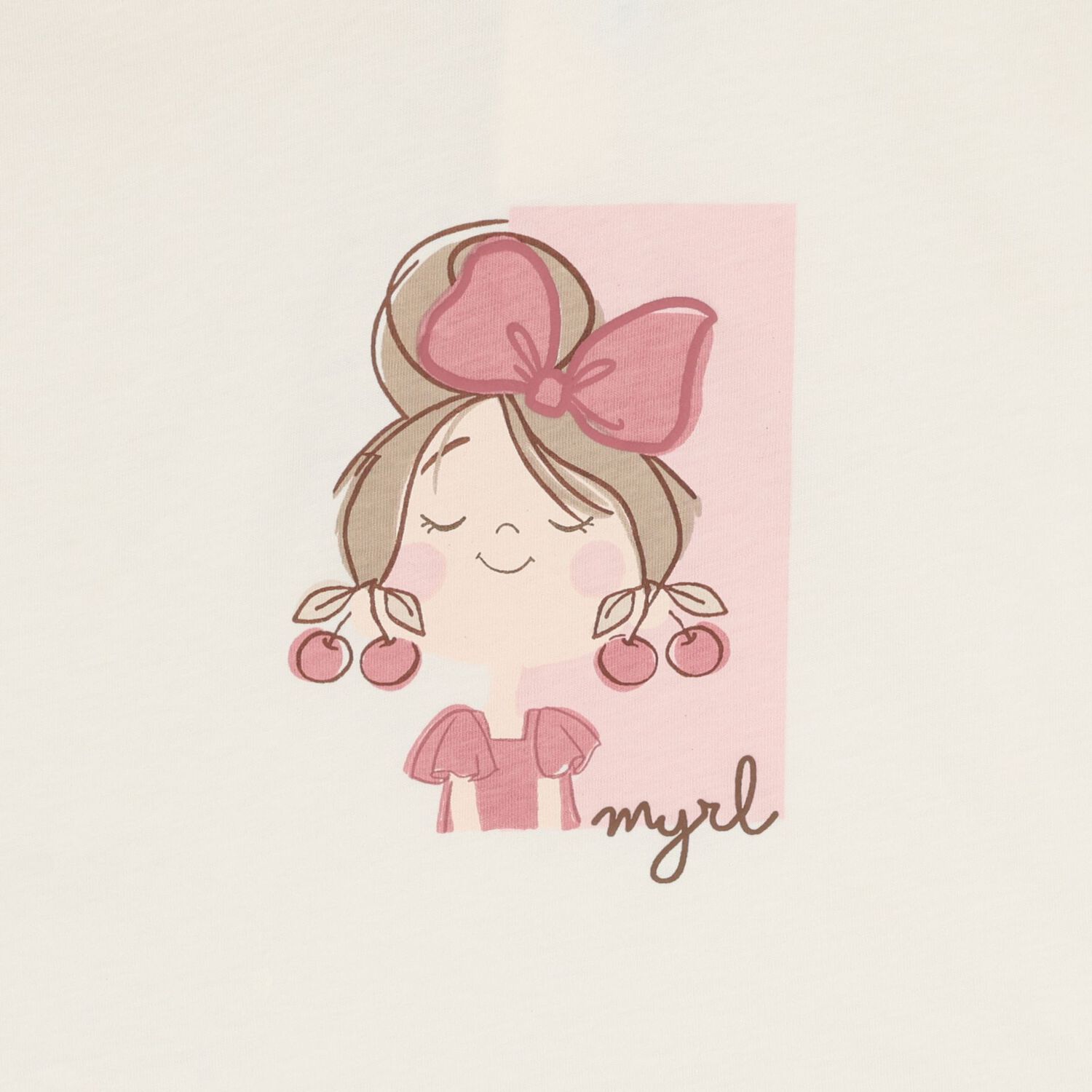 Younger Girls Ivory & Pink Tracksuit Set ( 3 Piece ), 2, hi-res