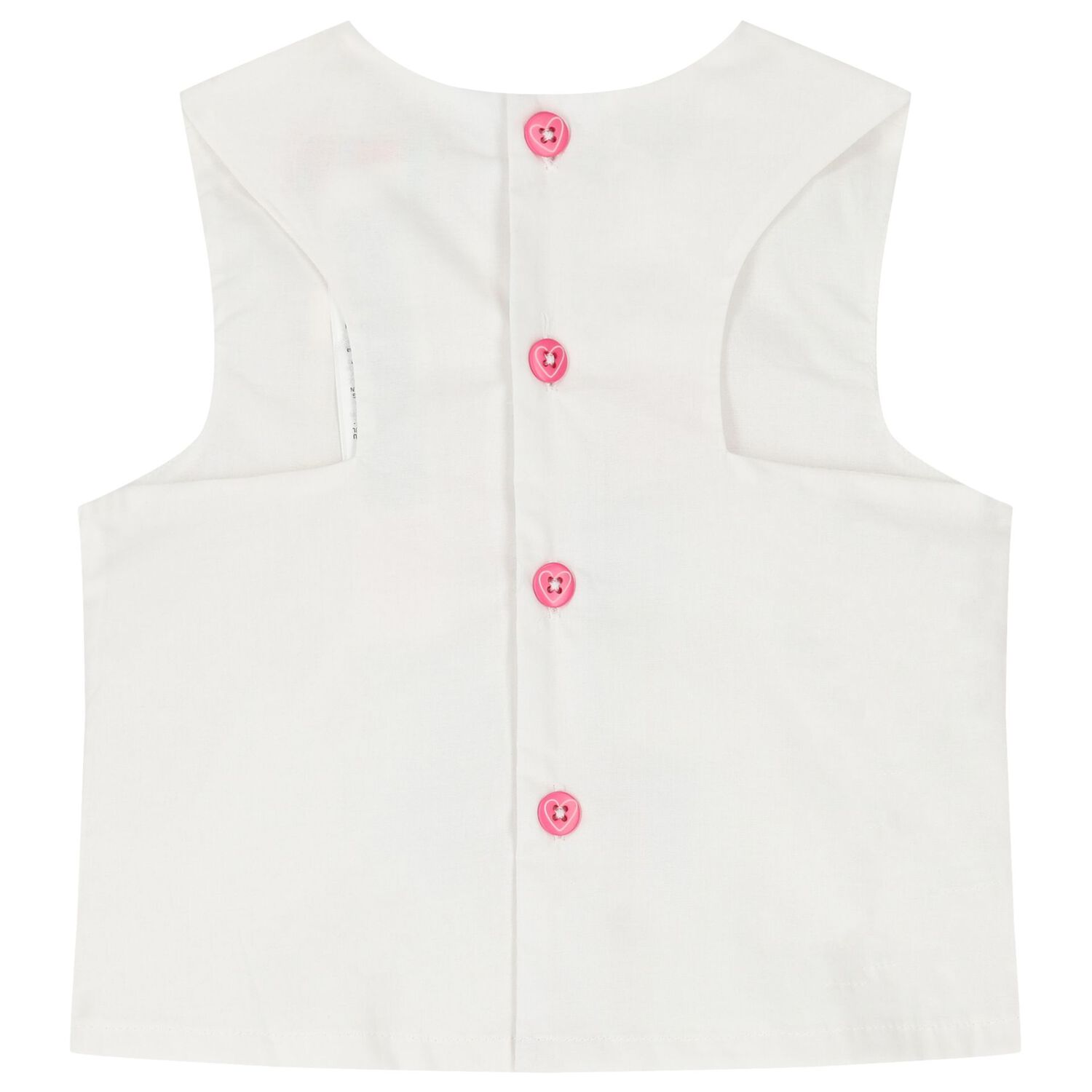 Girls White Logo Top & Shorts Set, 1, hi-res image number null