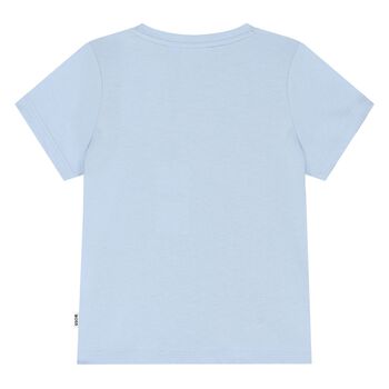 Younger Boys Blue Logo T-Shirt