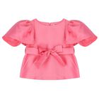 Girls Pink & Blue Skirt Set, 1, hi-res