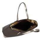 حقيبة كتف بالشعار باللون البنى للبنات, 1, hi-res