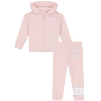 Baby Girls Pink Logo Tracksuit