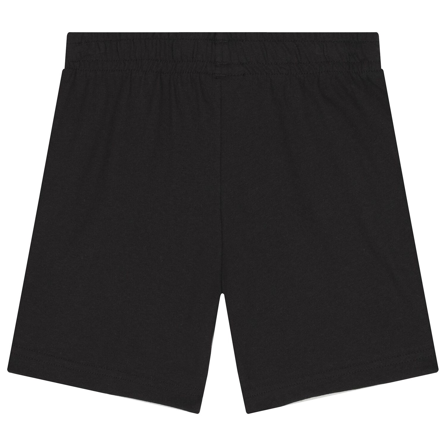 Boys White & Black Logo Shorts Set, 1, hi-res