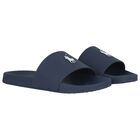 Boys Navy Blue Logo Sliders, 1, hi-res