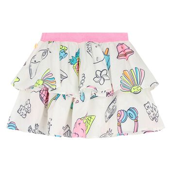 Girls White Skirt