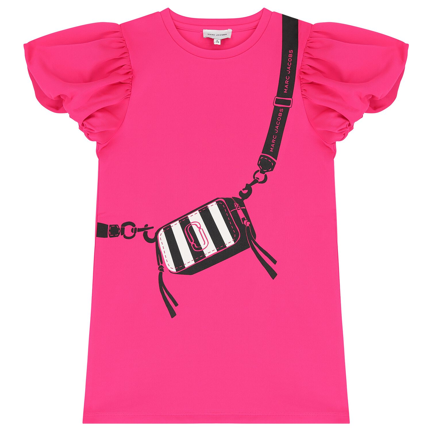 فستان بنات بطبعة حقيبة باللون الوردي, 1, hi-res