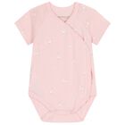Baby Girls White & Pink Bodysuits ( 2-Pack ), 4, hi-res