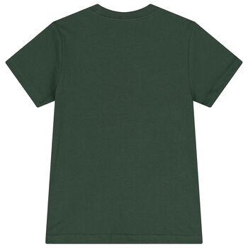 Boys Green Polo Bear T-Shirt