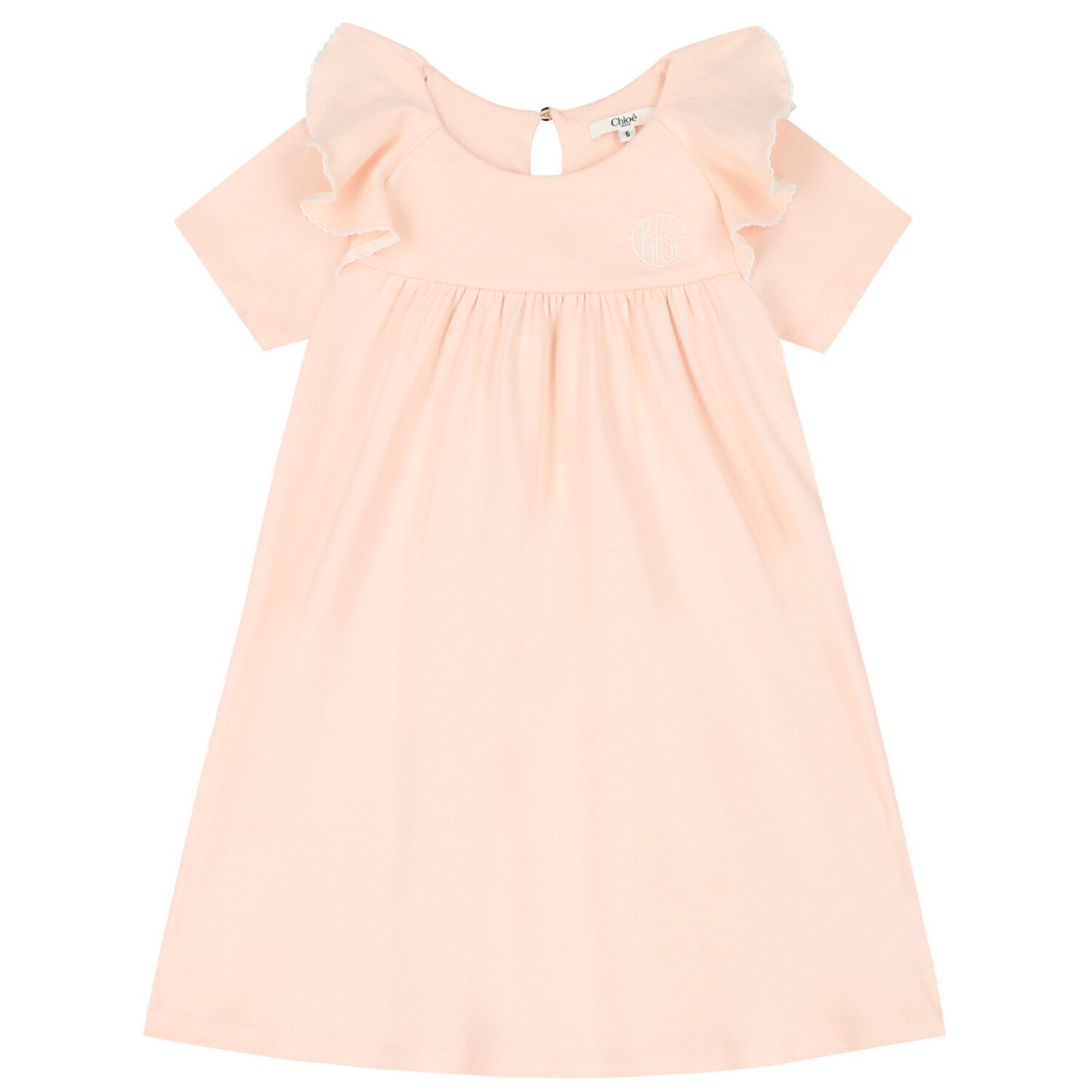 Girls Pink Logo Dress, 1, hi-res