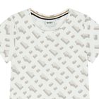 تيشيرت بنات بالشعار باللون الأبيض, 2, hi-res