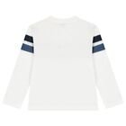 طقم بدله رياضيه للاولاد باللون الازرق والابيض ( 3 قطع ), 1, hi-res