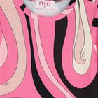 Girls Pink Vortice Logo Long Sleeve Top, 1, hi-res