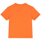 طقم شورت أولاد باللون البرتقالى والكحلى, 1, hi-res