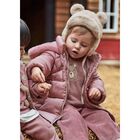 Younger Girls Pink Hooded Puffer Coat, 1, hi-res
