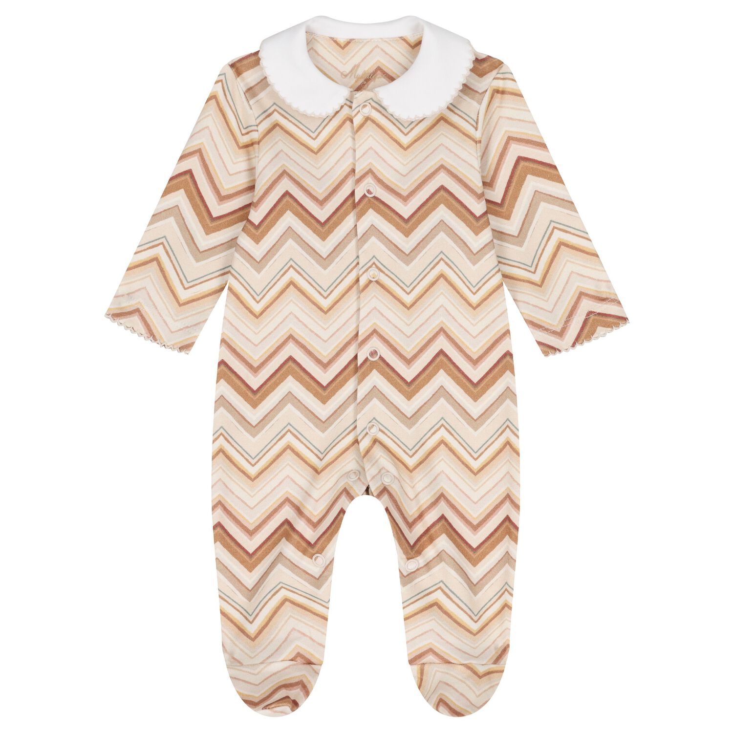 Mult-Coloured Zig Zag Babygrow, 4, hi-res image number null