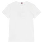 Boys White Logo T-Shirt, 3, hi-res