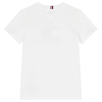 Boys White Logo T-Shirt