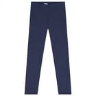Girls White, Pink & Navy Blue Leggings Set, 2, hi-res