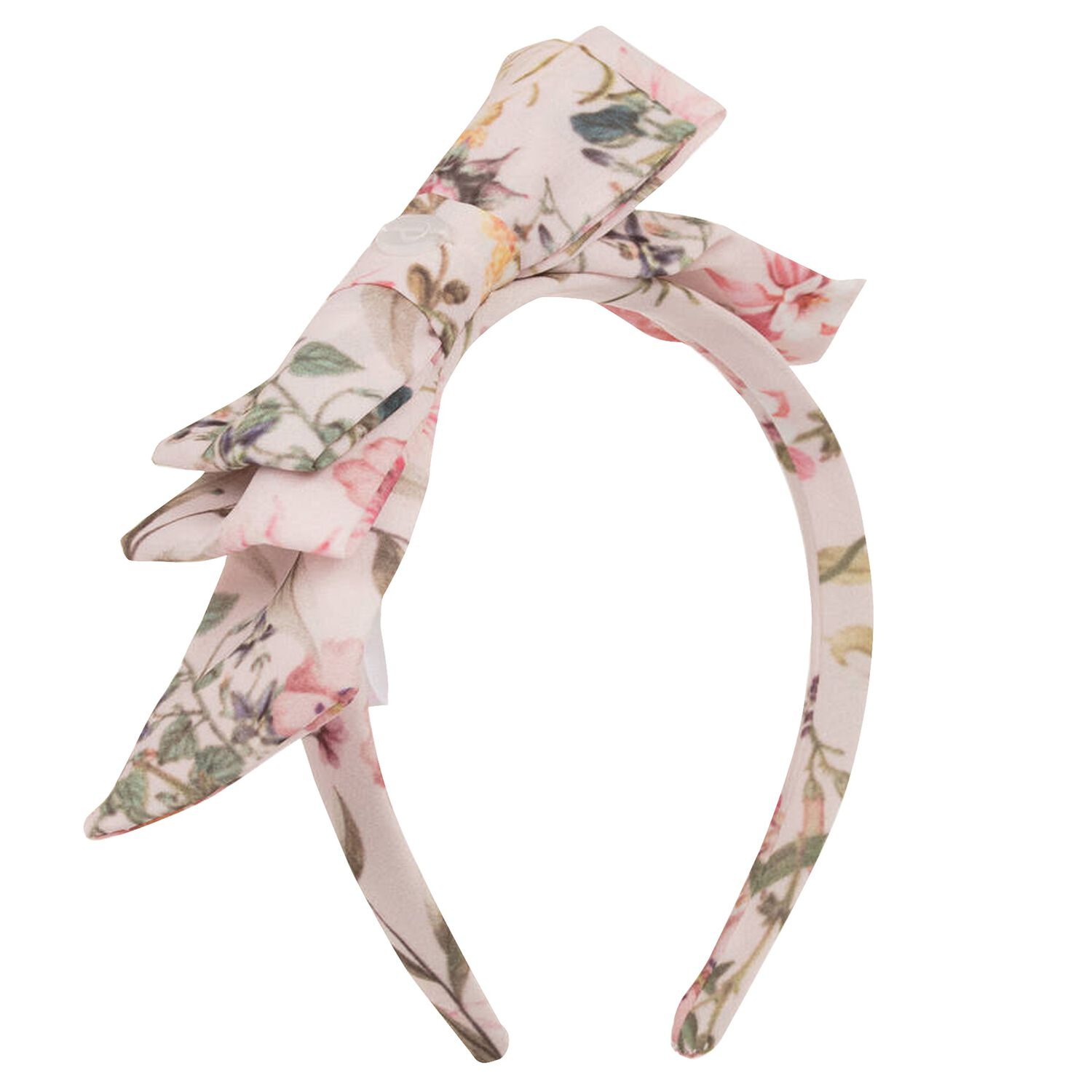 Girls Pink Floral Chiffon Headband, 2, hi-res image number null