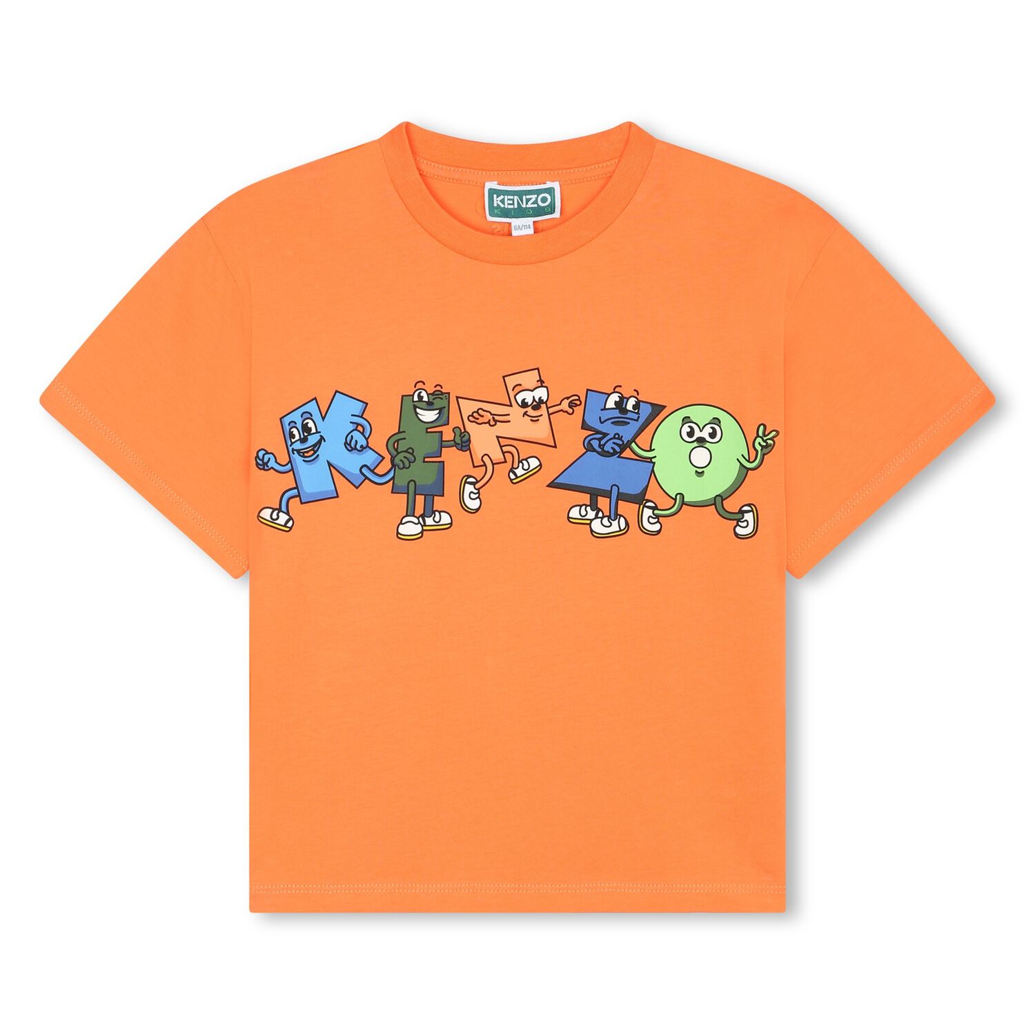Boys Orange Logo T-Shirt, 1, hi-res