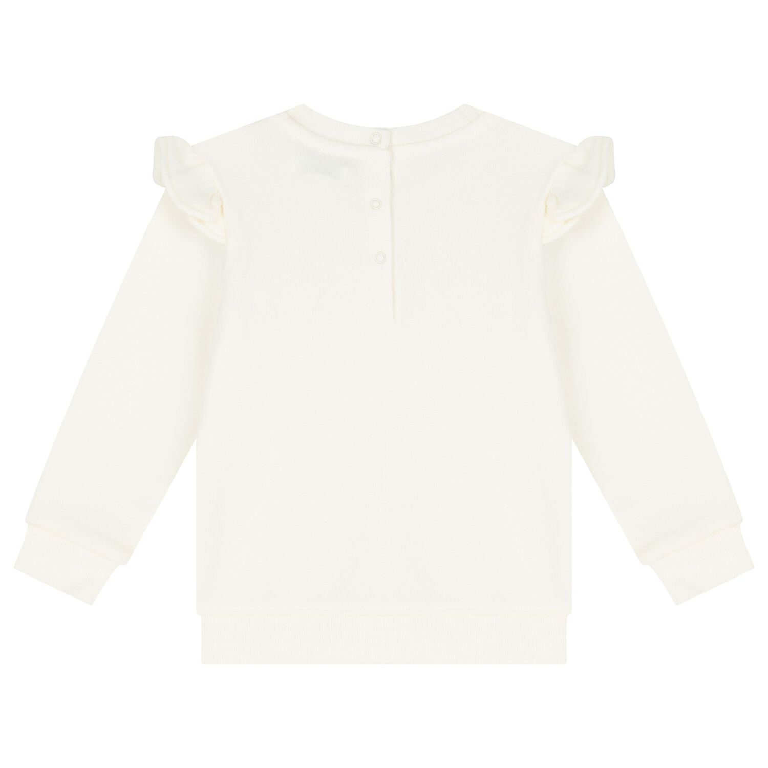 بدلة رياضية بنات بشعار الدب باللون العاجي, 1, hi-res image number null