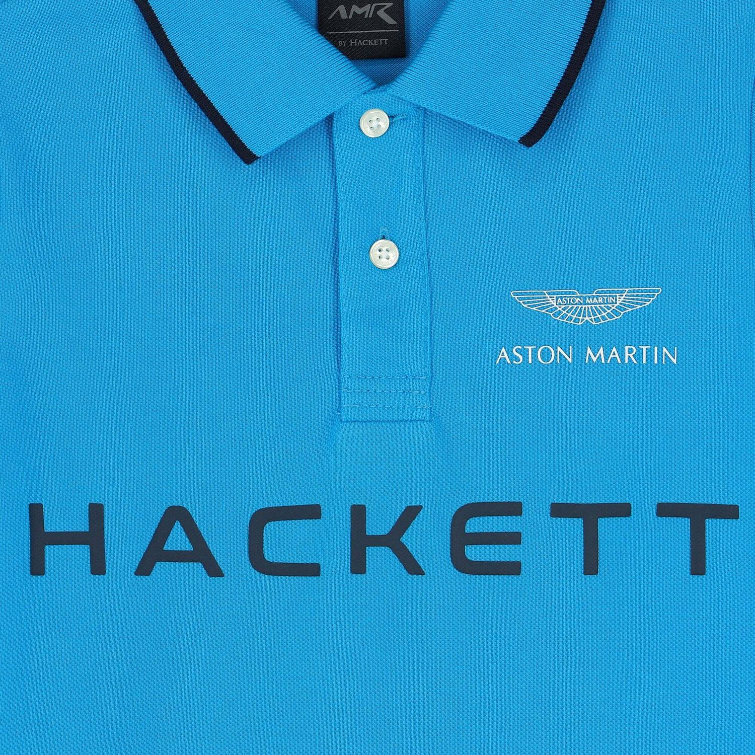 Boys Blue Logo Polo Shirt, 1, hi-res