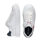 Boys White Logo Trainers, 1, hi-res