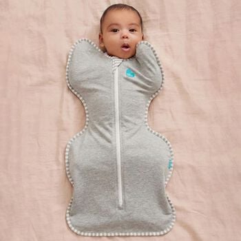 Grey Logo Baby Swaddle Up