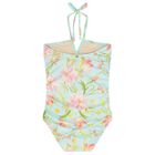 مايوة بنات بطبعة الزهور باللون الأزرق, 1, hi-res