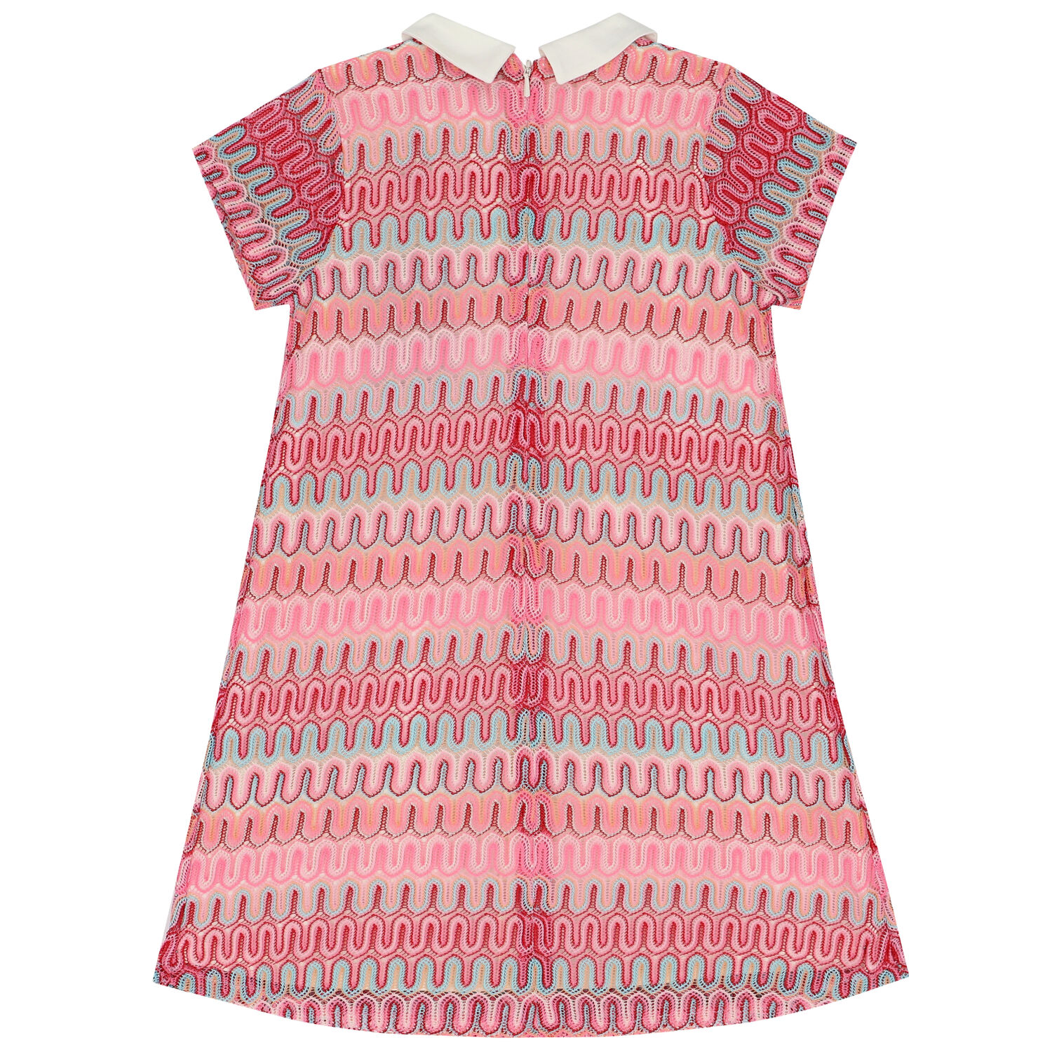 فستان دانتيل كروشيه باللون الوردي, 1, hi-res