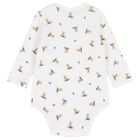 طقم هدايا ملابس أطفال للأولاد باللون العاجي والأزرق الداكن, 1, hi-res