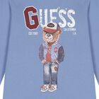 Boys Blue Teddy Bear Long Sleeve Top, 1, hi-res