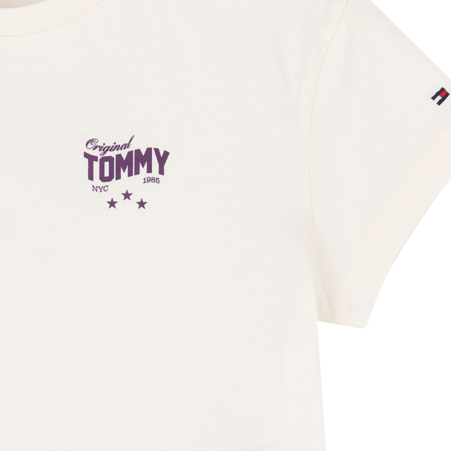 Girls Ivory Logo T-Shirt, 1, hi-res