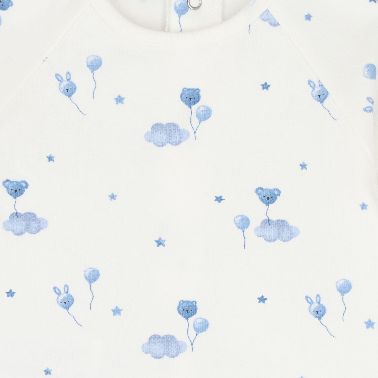 Baby Boys White & Blue Balloon Tracksuit ( 3 Piece ), 3, hi-res