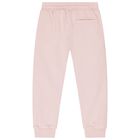 بنطلون بنات رياضي بالشعار باللون الوردي , 1, hi-res