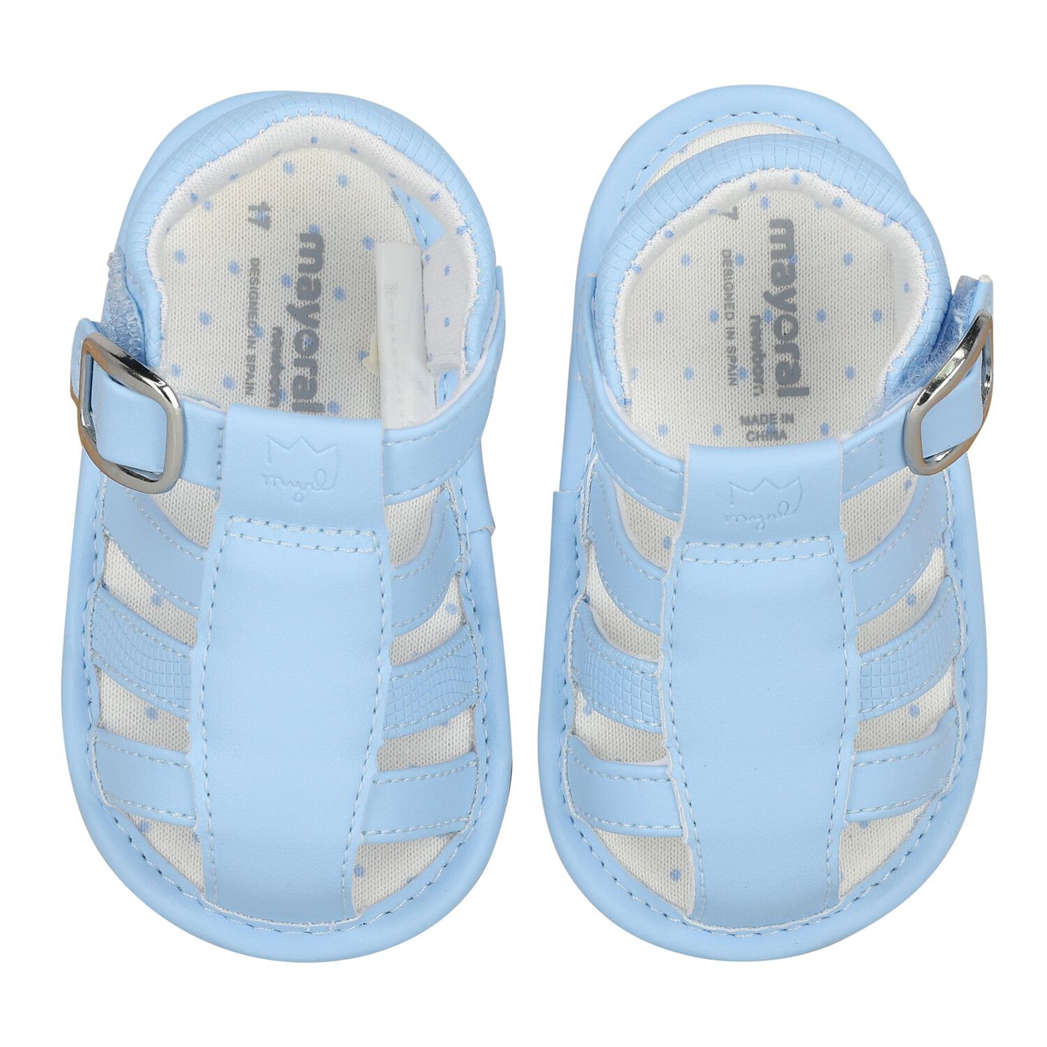 Baby Boys Blue Sandals, 2, hi-res image number null