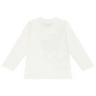 توب   بأكمام بشعار تيدي بير باللون العاجي , 1, hi-res