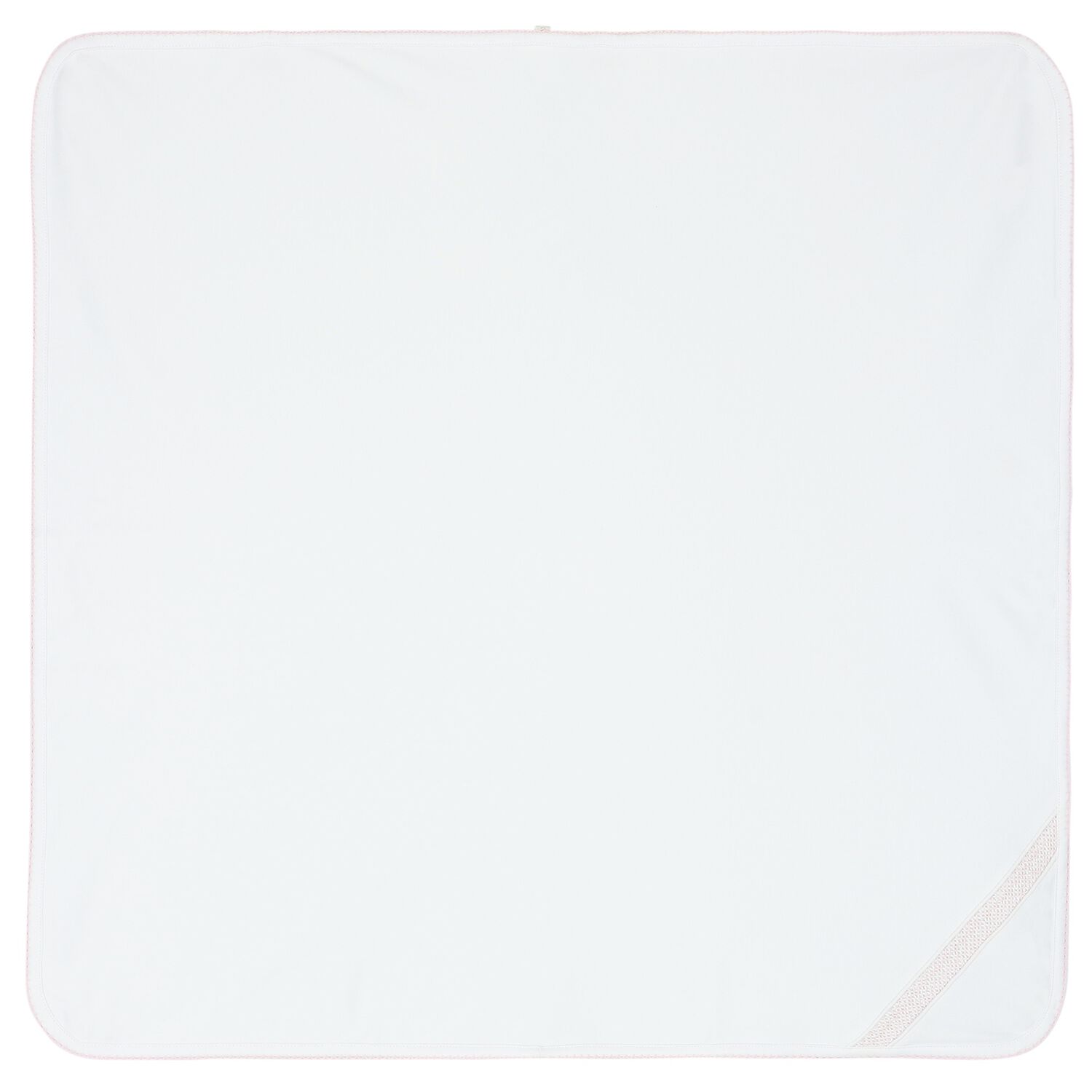 Baby Girls White & Pink Blanket, 1, hi-res image number null