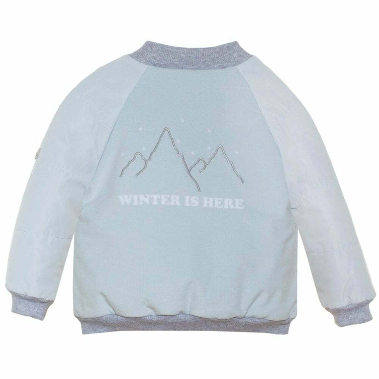 Boys Blue Bomber Jacket, 1, hi-res