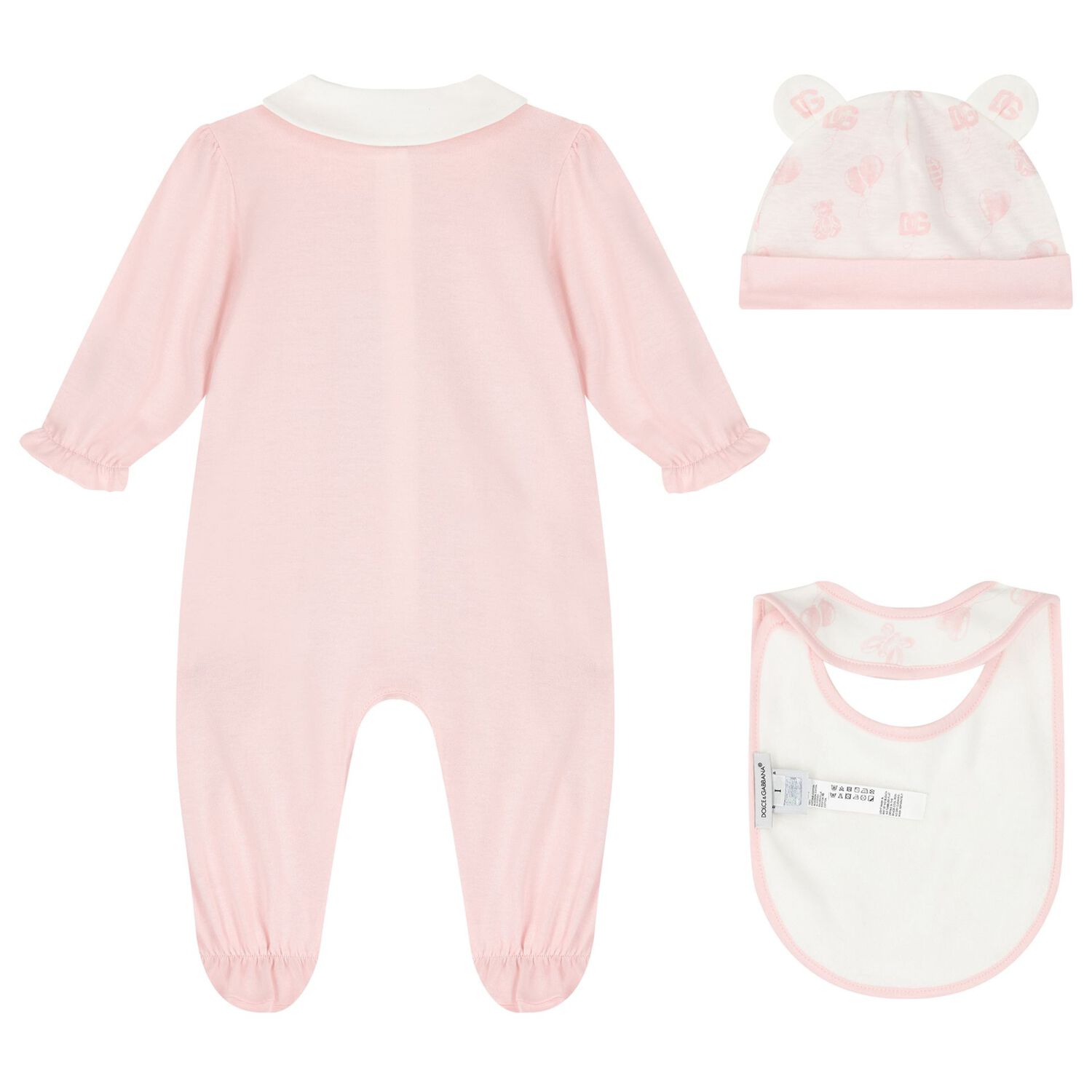 Baby Girls Pink Babygrow Gift Set, 1, hi-res