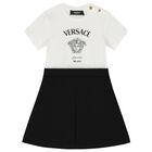 فستان بنات ميدوسا باللون الأبيض والأسود, 1, hi-res