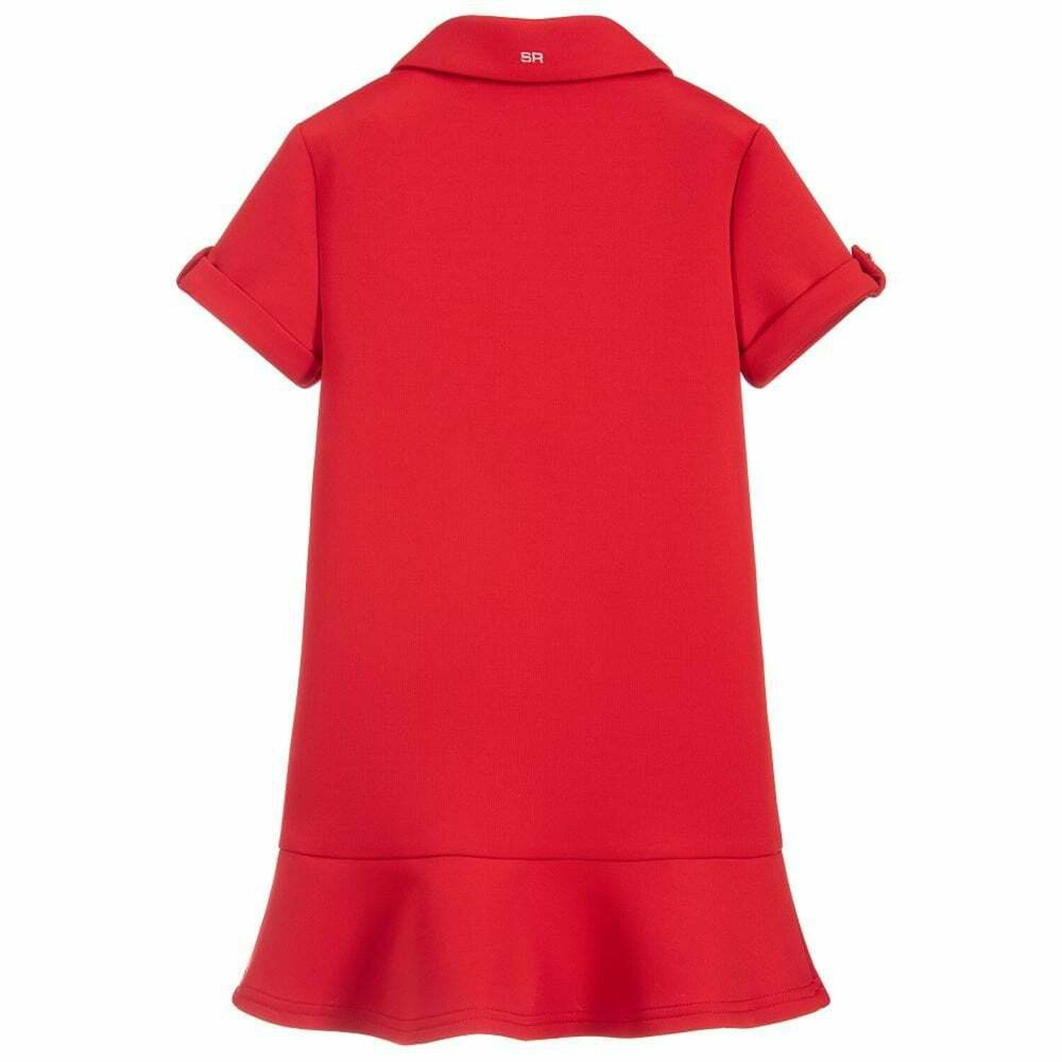 Girls Red Estrella Dress, 1, hi-res