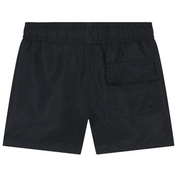 Boys Black Logo Swim Shorts