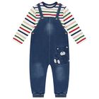 طقم دنغرى أولاد باللون العاجي و  الأزرق  , 1, hi-res