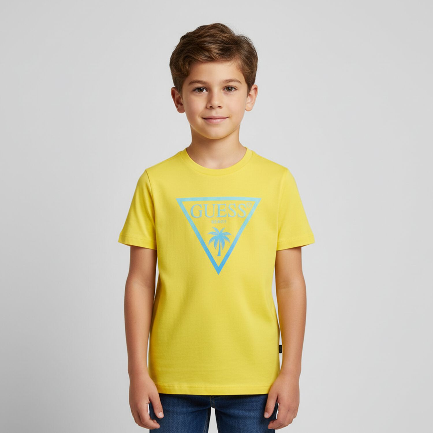 Boys Yellow Logo T-Shirt, 1, hi-res image number null
