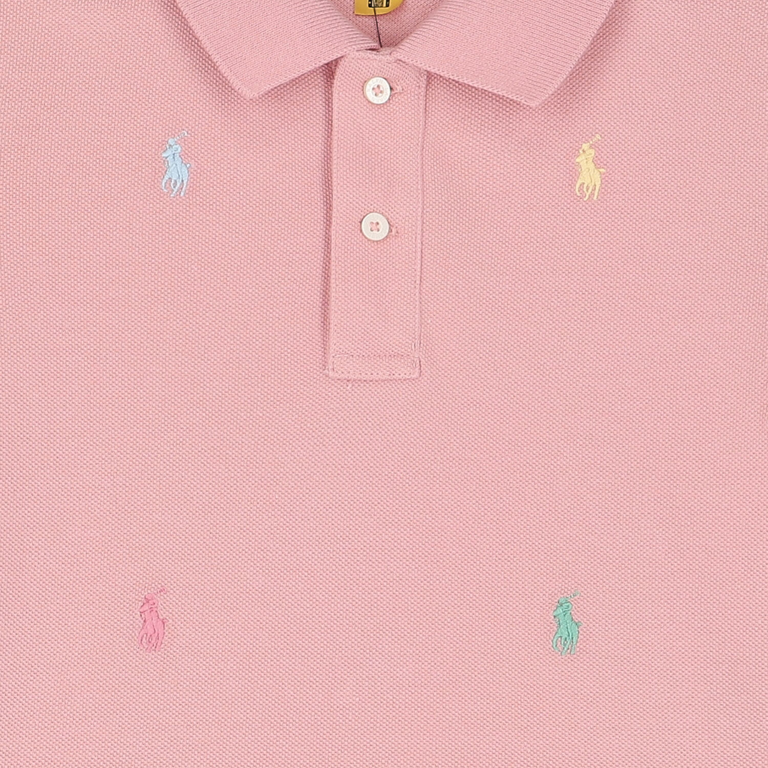 Girls Pink Logo Polo Shirt, 1, hi-res