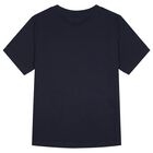 Boys Navy Blue Logo T-Shirt, 2, hi-res