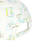 Younger Boys White Dinosaur Cap, 1, hi-res