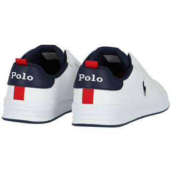 Boys White Logo Trainers