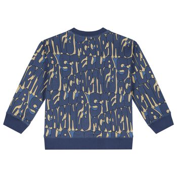 Boys Blue Logo Sweatshirt